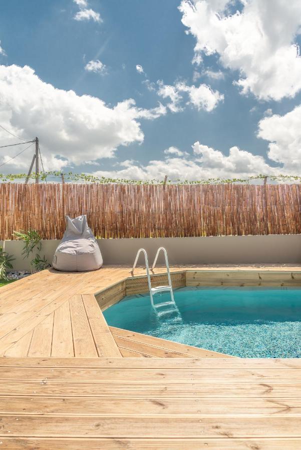 Modern House With Pool Near Beach Gazi Exteriör bild